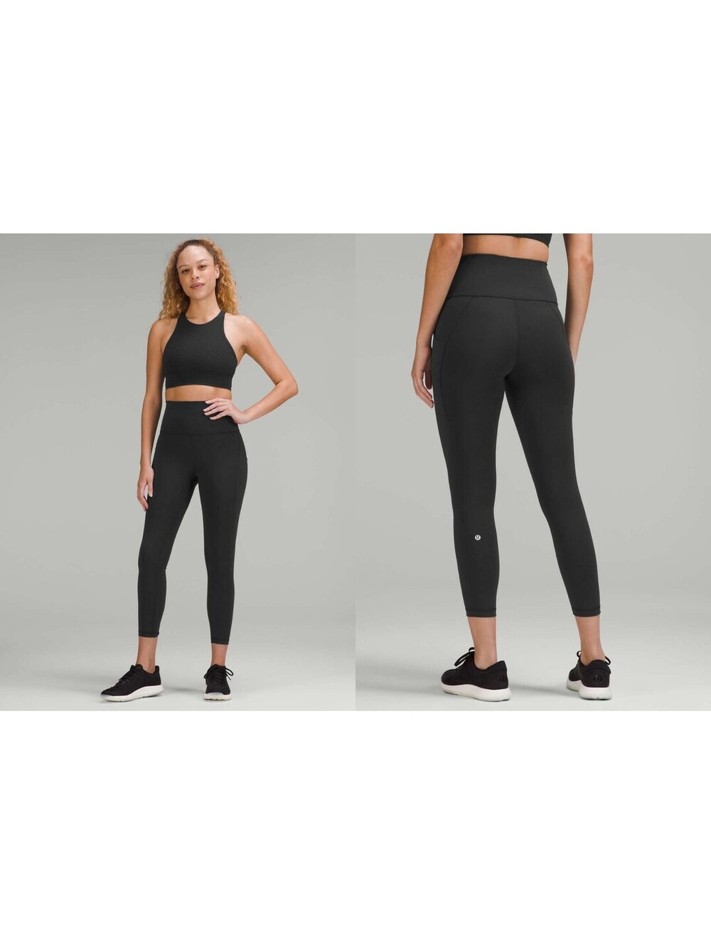 lululemon Black Size 6 Wunder Train High-Rise Tight 25" Ankle Pocket Leggings